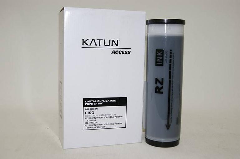 Краска RISO RZ/EZ 370/300/230/200 Black (1000мл) Katun (ПРОДАВАТЬ КРАТНО ДВУМ ШТУКАМ!!!) фото 1