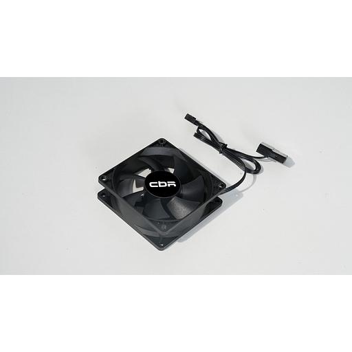 CBR Вентилятор для корпуса CBR-CF-8025-1600B, 80*80*25мм, 3-pin+molex, 1600 RPM, 30 CFM, 24.6 dBA фото 1