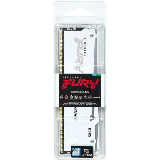 Оперативная память Kingston Fury Beast KF568C34BWEA-16 DDR5 - 1x 16ГБ 6800МГц, DIMM, White, Ret фото 3