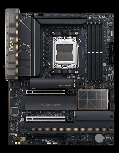 Материнская плата Asus PROART X870E-CREATOR WIFI SocketAM5 AMD X870 4xDDR5 ATX AC`97 8ch(7.1) 1 x 10Gigabit + 1 x 2.5Gigabit RAID+HDMI+DP фото 2