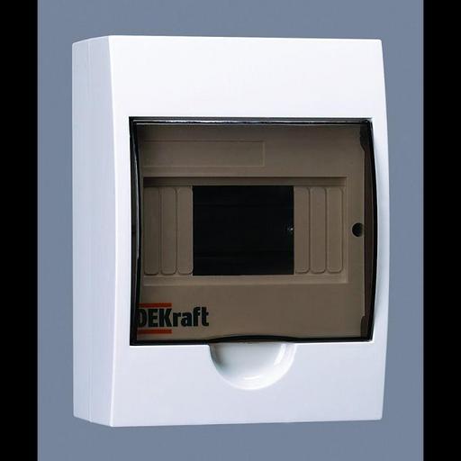 Корпус навесной ЩРН-П-6 20х15х10 6мод. IP41 пластик. DEKraft 31009DEK фото 1