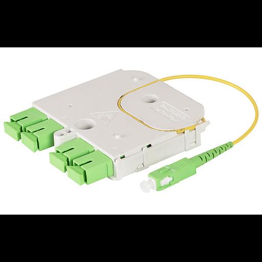 Универсальный сплиттерный модуль на 4 абонента LIGHT PON УСМ 1х4 SC/APC фото 2