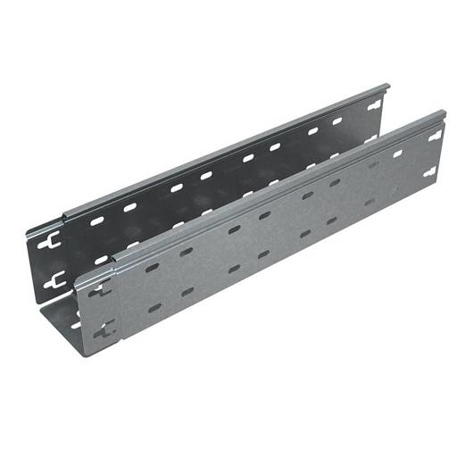 Лоток листовой перфорированный 300х100 L3000 сталь 0.8мм "БЫСТРЫЙ МОНТАЖ ПЛЮС" LPplus100-300-0.8-300 фото 1