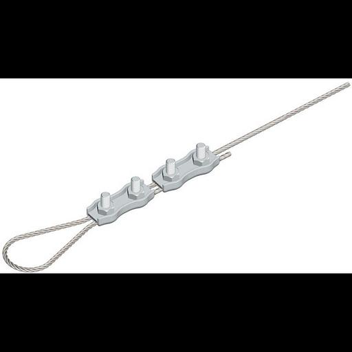 Зажим для троса двойной Duplex (4мм) EKF zdtd-4 фото 2