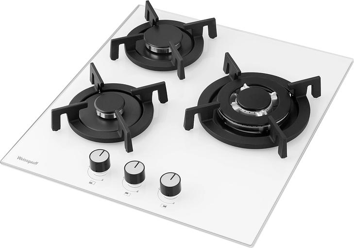 Газовая варочная поверхность Weissgauff HGG 451 WV белый фото 3