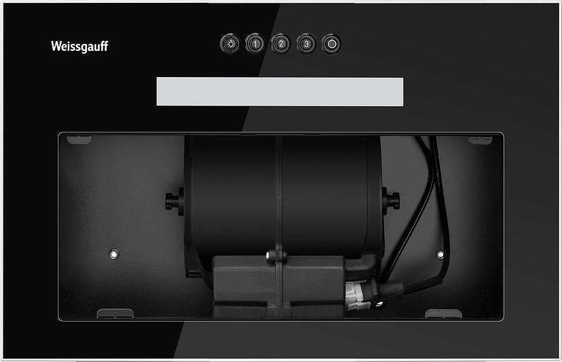 Вытяжка встраиваемая Weissgauff Aura 450 черный управление: кнопочное (1 мотор) фото 3