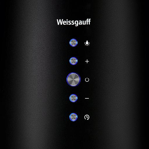 Вытяжка каминная Weissgauff Tubus 1406 Island черный управление: кнопочное (1 мотор) фото 8