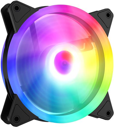 Вентилятор для корпуса GMNG GG-CF120FRGB2-PWMBK RGB 120х120x25 черный 4-pin 28дБ Ret фото 8