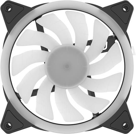 Вентилятор для корпуса GMNG GG-CF120FRGB2-PWMBK RGB 120х120x25 черный 4-pin 28дБ Ret фото 9