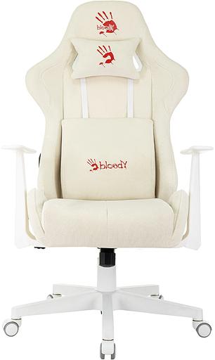 Кресло игровое A4Tech Bloody GC-570 белый сиденье белый с подголов. крестов. пластик пластик белый фото 2
