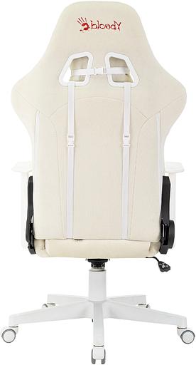 Кресло игровое A4Tech Bloody GC-570 белый сиденье белый с подголов. крестов. пластик пластик белый фото 6