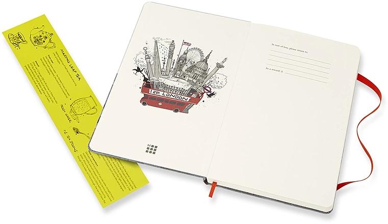 Блокнот Moleskine LIMITED EDITION I AM LONDON LEQP060IAMLO Large 130х210мм 240стр. слоновая кость страницы линейка твердая обложка подар.кор. белый фото 10