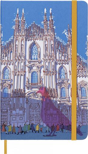 Блокнот Moleskine LIMITED EDITION I AM MILAN LEQP060IAMI Large 130х210мм 240стр. слоновая кость страницы линейка твердая обложка подар.кор. белый фото 1