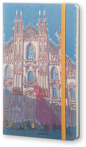 Блокнот Moleskine LIMITED EDITION I AM MILAN LEQP060IAMI Large 130х210мм 240стр. слоновая кость страницы линейка твердая обложка подар.кор. белый фото 3