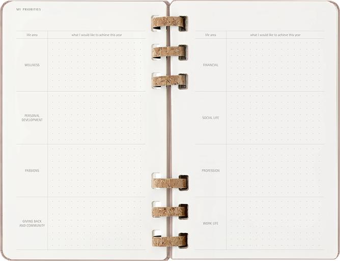 Еженедельник Moleskine SPIRAL Large 130х210мм обложка картон 200стр. спираль сиреневый фото 7