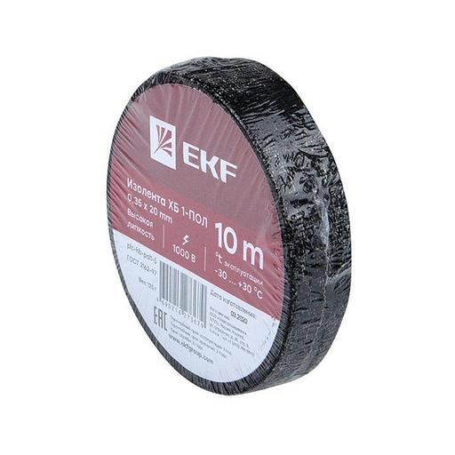 Изолента ХБ 1-ПОЛ 20мм (рул.10м) (125г) PROxima EKF plc-hb-pol1-5 фото 3