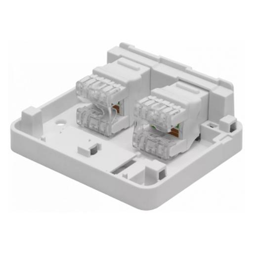 Корпус настенной розетки SNR под модули KeyStone, 2 порта фото 2