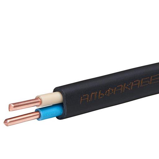 Кабель ВВГ-Пнг(А) 2х2.5 ок (N) 0.66кВ (бухта 50м) (шт) АЛЬФАКАБЕЛЬ 65529 фото 1