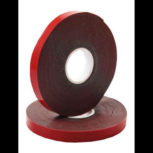 Скотч двухсторонний 6ммх5м красн. на сер. основе Rexant 09-6006 фото 1