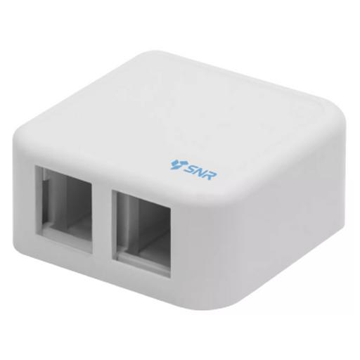 Абонентская розетка SNR, накладная, под модули Keystone, 2 порта фото 3