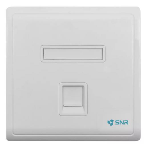 Абонентская розетка SNR, встраиваемая, под модули Keystone, 1 порт фото 1