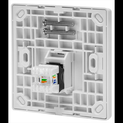 Абонентская розетка SNR, встраиваемая, под модули Keystone, 1 порт фото 2