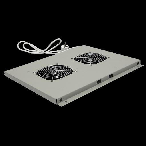 Блок вентиляторов для шкафов TFC глубиной 600мм, 2 вентилятора, серый фото 2