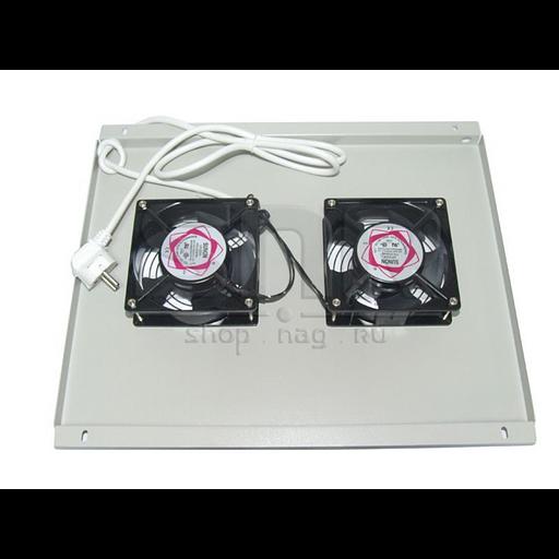 Блок вентиляторов для шкафов TFC глубиной 600мм, 2 вентилятора, серый фото 3