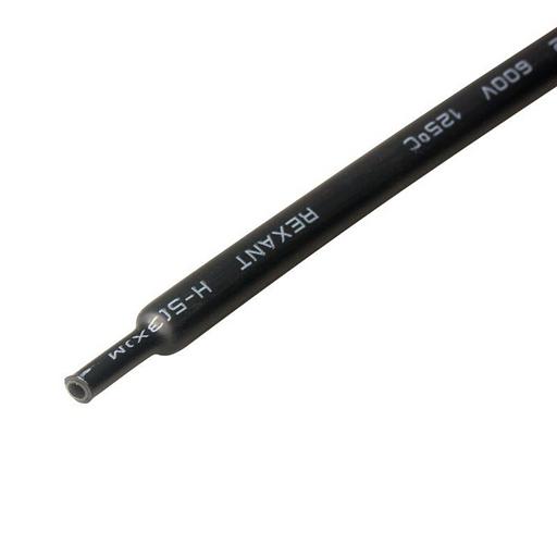 Трубка термоусадочная 6.0/2.0 1м с клеев. подсл. черн. Rexant 20-6008 фото 2