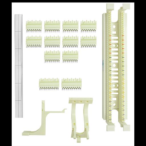 Кросс-панель тип 110 до 50 пар, настенный монтаж, с ногами фото 2