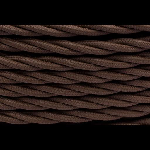 Провод ретро 2х1.5 матов. корич. (уп.20м) Bironi B1-424-72-20 фото 1