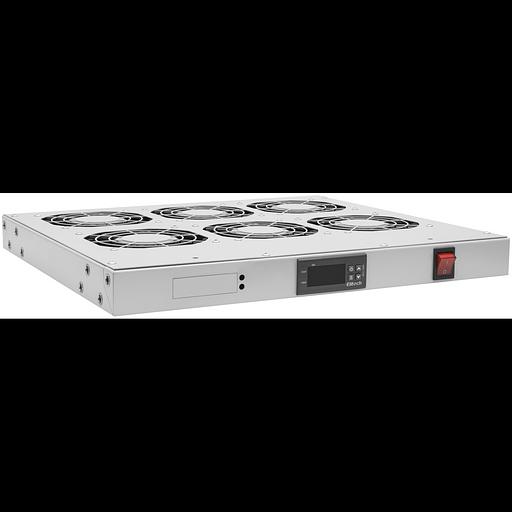 Модуль вентиляторный 19", 6 вентиляторов, регулируемая глубина 460-830мм, с цифровым терморегулятором фото 1