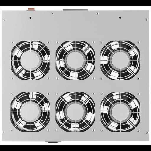 Модуль вентиляторный 19", 6 вентиляторов, регулируемая глубина 460-830мм, с цифровым терморегулятором фото 5