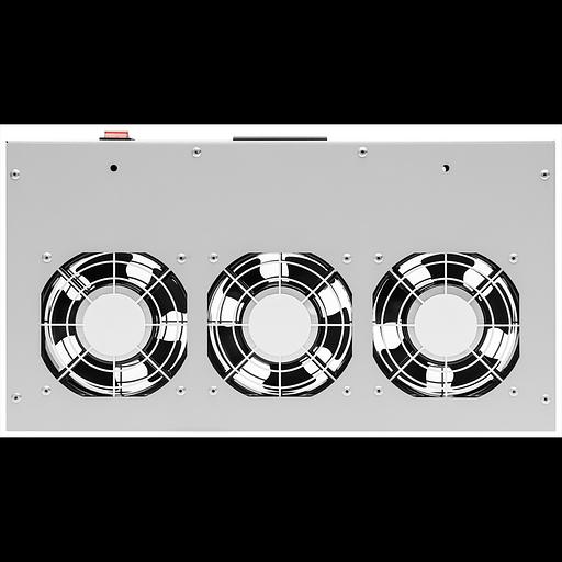 Модуль вентиляторный 19", 3 вентилятора, регулируемая глубина 230-415мм, с цифровым терморегулятором фото 5