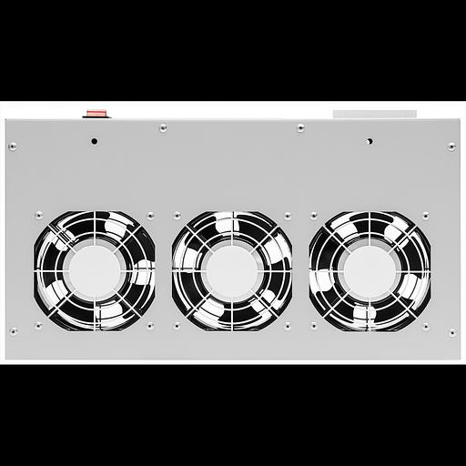 Модуль вентиляторный 19", 3 вентилятора, регулируемая глубина 230-415мм, с термостатом фото 3