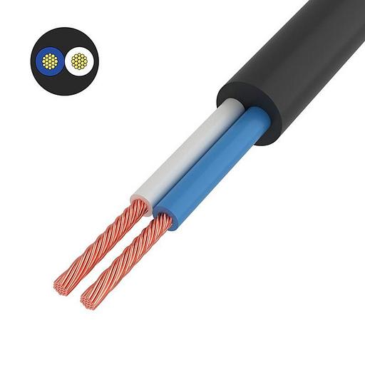 Провод ПВС 2x0.75 Ч (уп.10м) Rexant 01-8031-10 фото 1