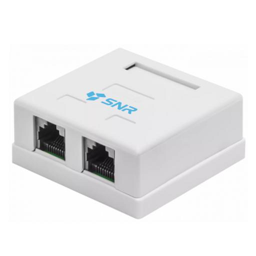 Розетка накладная 2хRJ45 (SNR-SMB-2109A) фото 1