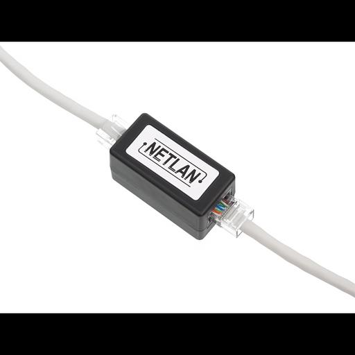 Кабельный соединитель NETLAN RJ45-RJ45 (8P8C), Кат.5e (Класс D), 100МГц, неэкранированный, черный, уп-ка 10шт. фото 1