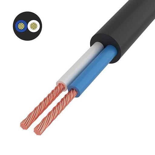 Провод ПВС 2x1.5 Ч (уп.50м) Rexant 01-8033-50 фото 1