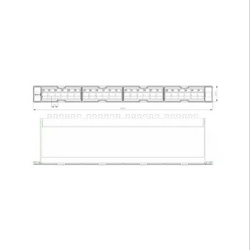 Коммутационная панель SNR, 19" для модулей KeyStone, незагруженная, неэкранированная, 1U, 24 порта, cat.5e, разборная, порты со шторками фото 6