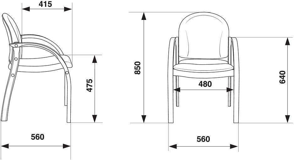 Стул Бюрократ ДЖУНО светло-бежевый эко.кожа на ножках дерево фото 8