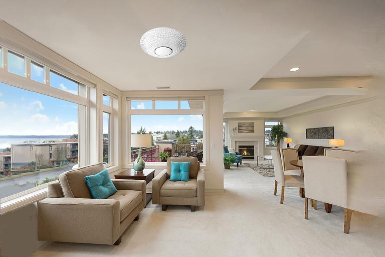 Светильник светодиодный ДБО-75 Вт настенно-потолочный управляемый CRYSTAL 230В 3000-6500K 6000Лм 505x125мм фото 3