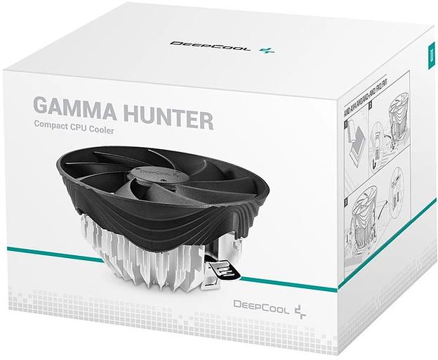 Устройство охлаждения(кулер) Deepcool Gamma Hunter V2 Soc-AM5/AM4/1151/1200/1700 3-pin 21dB Al 95W 252gr Ret (G-U-HUNTER-ARNNNN-G-1) фото 7