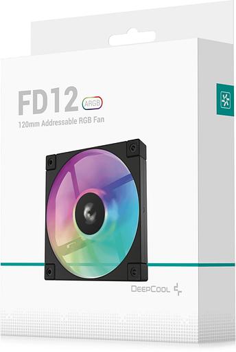 Вентилятор Deepcool FD12 ARGB 120x120x25mm черный 4-pin 26.9dB 166gr Ret (R-FD12-BKAPN1-G) фото 9