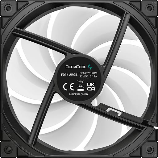 Вентилятор Deepcool FD14 ARGB 140x140x25mm черный 4-pin 25.6dB 209gr Ret (R-FD14-BKAPN1-G) фото 5