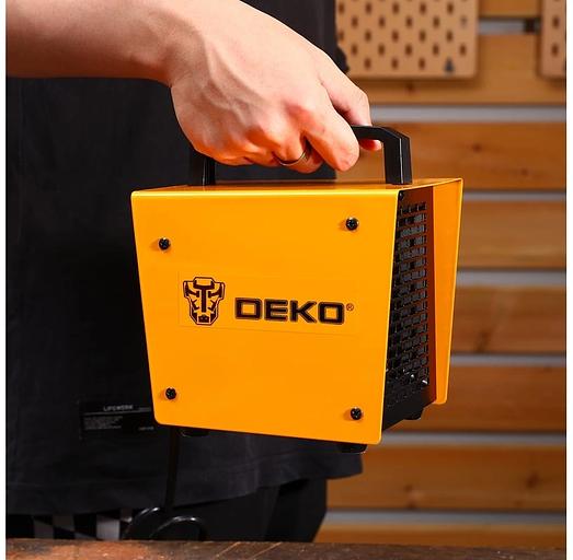 Тепловая пушка электрическая Deko DKIH2300 2300Вт оранжевый фото 5