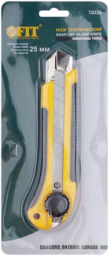 Нож технический 25 мм усиленный прорезиненный, вращ. прижим фото 3