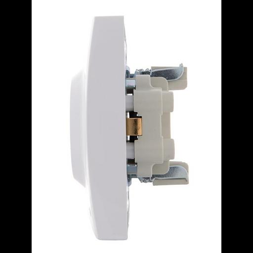 Розетка 2-м СП Karina с заземл. термопласт бел. LEZARD 707-0200-127B фото 3