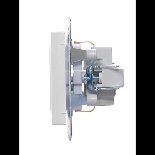 Розетка 1-м СП Vesna с заземл. ПБТ механизм бел. LEZARD 742-0288-122B фото 4