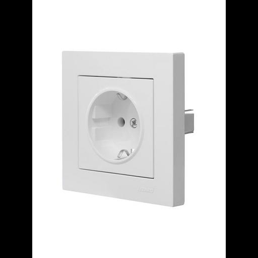 Розетка 1-м СП Vesna с заземл. ПБТ механизм бел. LEZARD 742-0288-122B фото 9